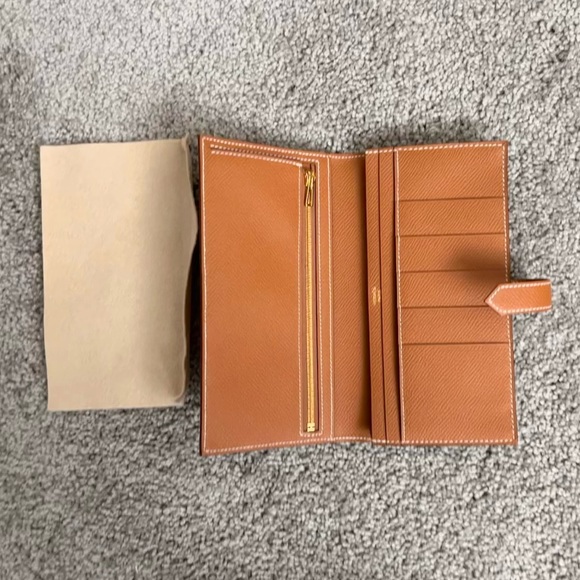 Hermes // Bearn wallet gold with GHW - Picture 2 of 3